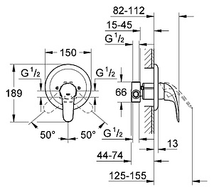 Смеситель Grohe Euroeco 32742000 для душа