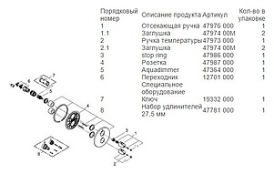 Термостат Grohe Grohtherm 1000 New 19985000 для душа