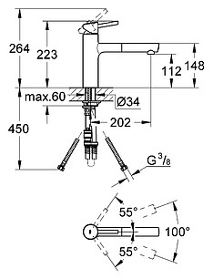 Смеситель Grohe Concetto 31129001 для кухонной мойки