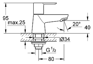 Кран Grohe BauLoop 20422000