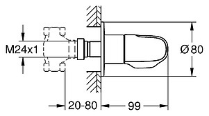 Вентиль Grohe Grohtherm 1000 New 19981000