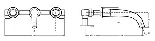 Смеситель Jacob Delafon Elevation E18872-CP для раковины