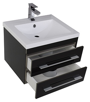 Мебель для ванной Aquanet Верона 58 подвесная черная