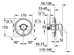 Смеситель Grohe Concetto 32213001 для душа