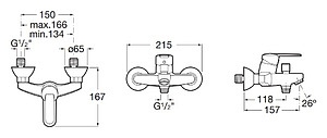 Смеситель Roca Victoria 5A0225C00 для ванны с душем