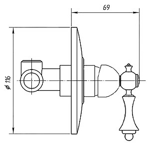 Смеситель Migliore Bomond ML.BMD-9730 Br для душа