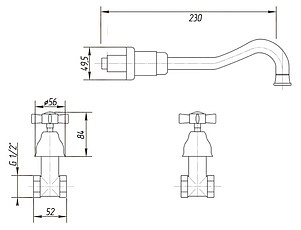 Смеситель Migliore Princeton ML.PRN-869 Cr для раковины