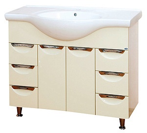 Мебель для ванной Misty Жасмин 105 бежевая эмаль