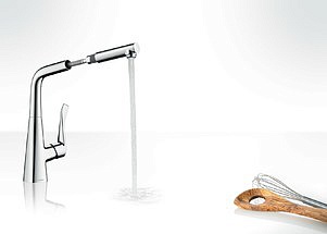 Смеситель Hansgrohe Metris 14821000 для кухонной мойки