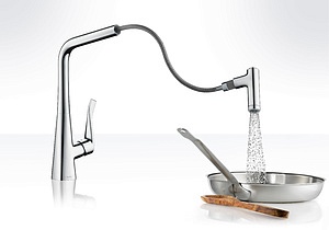 Смеситель Hansgrohe Metris 14820000 для кухонной мойки