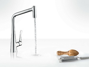 Смеситель Hansgrohe Metris 14820000 для кухонной мойки