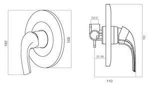 Смеситель Am.Pm Sense 5 F7575000 для душа