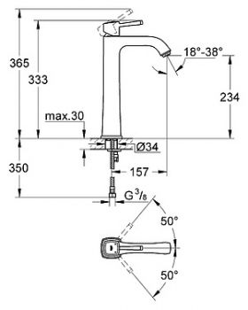 Смеситель Grohe Grandera 23313000 для раковины