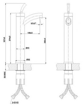 Смеситель Lemark Element LM5109S для раковины