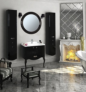 Мебель для ванной Акватон Венеция 75 черная