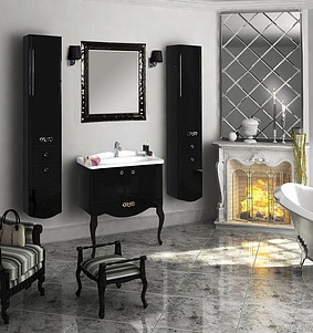 Мебель для ванной Акватон Венеция 75 черная