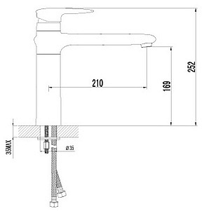 Смеситель Lemark Status LM4404C для кухонной мойки