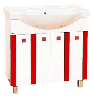 Мебель для ванной Misty Палермо 80 красная