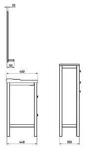 Мебель для ванной ASB-Mebel Римини 80 бук тироль, массив ясеня