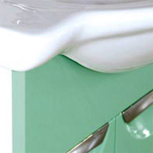 Мебель для ванной Misty Жасмин 75 салатовая эмаль