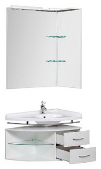 Мебель для ванной De Aqua Трио R фурнитура хром