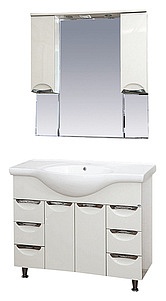 Мебель для ванной Misty Жасмин 105 белая эмаль