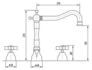 Смеситель Migliore Princeton ML.PRN-812 Cr для раковины