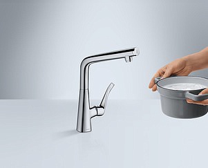 Смеситель Hansgrohe Metris S 14883000 для кухонной мойки