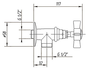 Вентиль Migliore Princeton ML.PRN-858 CsCr