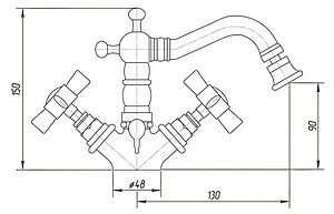 Смеситель Migliore Princeton ML.PRN-844 Br для биде