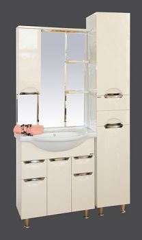 Мебель для ванной Misty Орхидея 75 бежевая эмаль