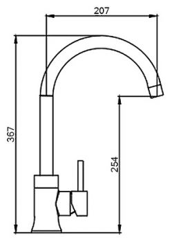 Смеситель Seaman Eco Glasgow SSN-3004A для кухонной мойки