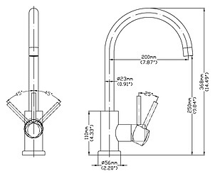 Смеситель Seaman Eco Koblenz SSN-2060 для кухонной мойки