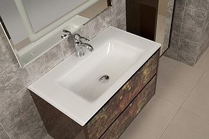 Мебель для ванной Акватон Римини 100 янтарь