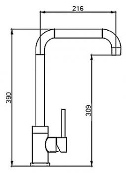 Смеситель Seaman Eco Glasgow SSN-3026 для кухонной мойки