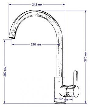 Смеситель Seaman Barcelone SSL-5815 Water для кухонной мойки