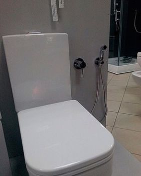 Комплект для ванной Kludi Bozz 382440576 смеситель + гигиенический душ