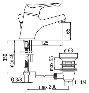 Смеситель Nobili Skipper SK11118/1CR для раковины