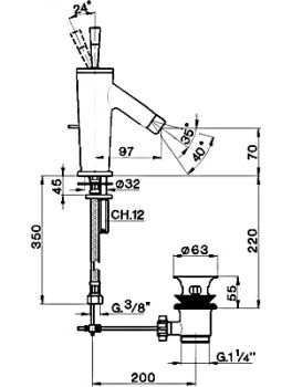 Смеситель Cisal Pumpy PU00051079 хром для раковины