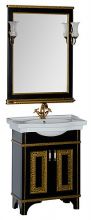 Мебель для ванной Aquanet Валенса 70 черный краколет/золото