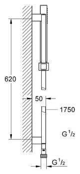 Душевой гарнитур Grohe Eurocube 27936000