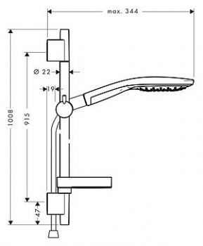 Душевой гарнитур Hansgrohe Raindance Select S 150 3iet 27803000