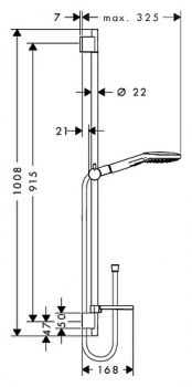 Душевой гарнитур Hansgrohe Raindance Select E 120 26621400