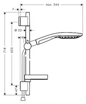 Душевой гарнитур Hansgrohe Raindance Select S 150 3iet 27802000