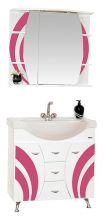 Мебель для ванной Misty Каролина 70 розовое стекло