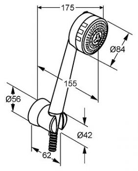 Душевой гарнитур Kludi Zenta 6075005-00