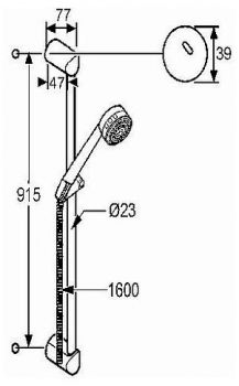 Душевой гарнитур Kludi Zenta 6074005-00