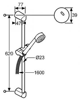 Душевой гарнитур Kludi Zenta 6063005-00