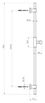 Душевой гарнитур Bossini Cube D91001 CR