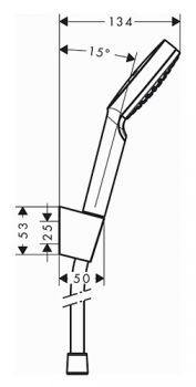 Душевой гарнитур Hansgrohe Crometta 1jet 1,60м  26567400